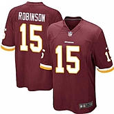 Nike Men & Women & Youth Redskins #15 Robinson Red Team Color Game Jersey,baseball caps,new era cap wholesale,wholesale hats